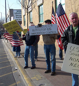 Chicago Minuteman Protest