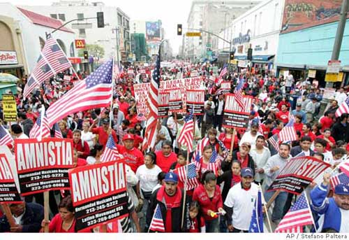 Illegal Aliens March Through LA