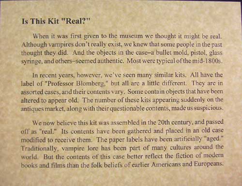 Mercer Museum Vampire Killing Kit Is It Real?