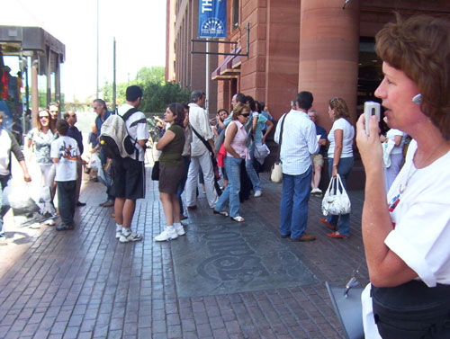 Ruth on the bullhorn