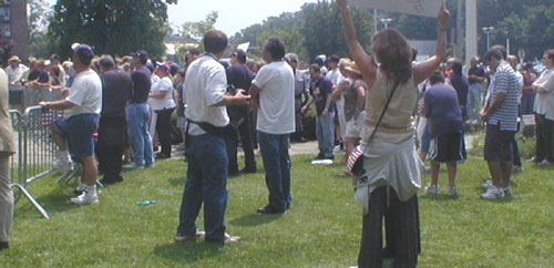 Morristown pro America Rally Crowd