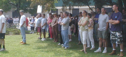 Morristown pro America Rally Crowd