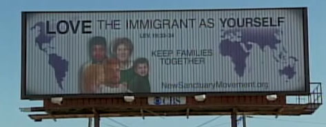 New Sanctuary Movement Billboard in Kansas City