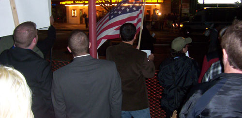 Wilkes-Barre Vicente Fox Protest immigration crowd shot