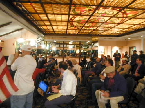 Wilkes-Barre Vicente Fox Protest Inside