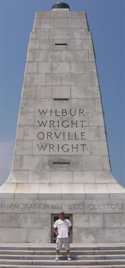 Digger at the Wright Brothers Monument - Kitty Hawk