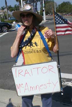 John McCain Protested In Newport Beach Over Illegal Immigration