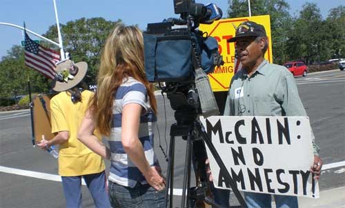 John McCain Protested In Newport Beach Over Illegal Immigration