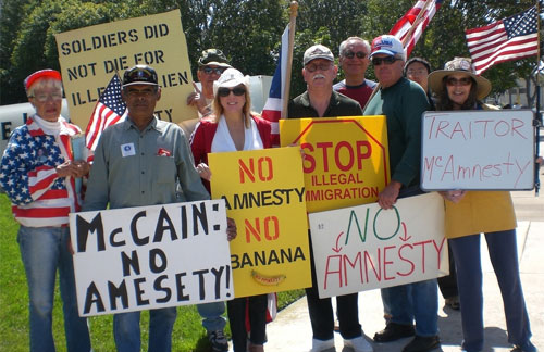 John McCain Protested In Newport Beach Over Illegal Immigration