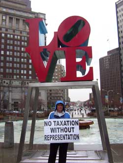 Philadelphia Tea Party Sign