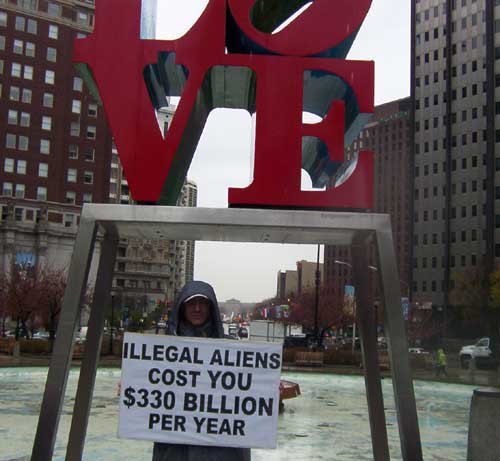 Philadelphia Tea Party Sign Digger