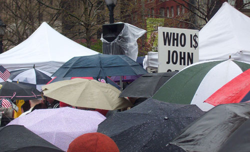 Philadelphia Tea Party Sign Who is John Galt