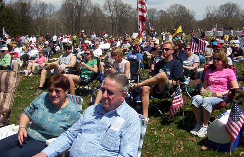 Washington Crossing Bucks County Tea Party Crowd Shots