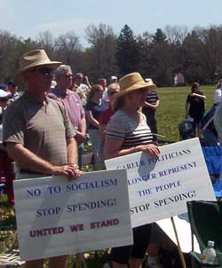 Washington Crossing Tea Party Sign