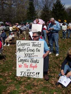 Washington Crossing Tea Party Sign