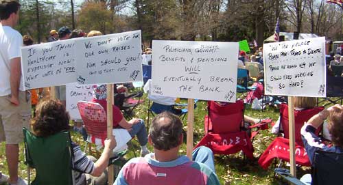 Washington Crossing Tea Party Sign