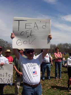 Washington Crossing Tea Party Sign