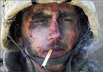 Soldier Smoking