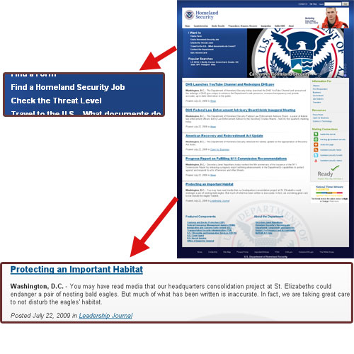 DHS Website Incompetent