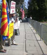 Californias Crusaders Pomona Napolitano Protest