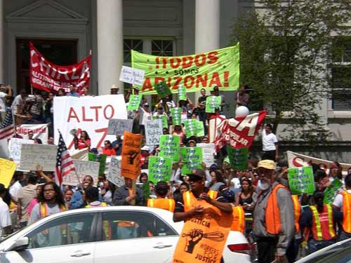 Californias Crusaders Pomona Napolitano Protest