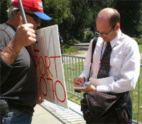 Californias Crusaders Pomona Napolitano Protest