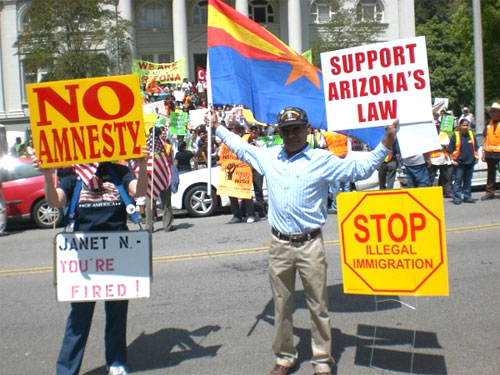 Californias Crusaders Pomona Napolitano Protest