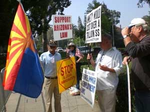 Californias Crusaders Pomona Napolitano Protest