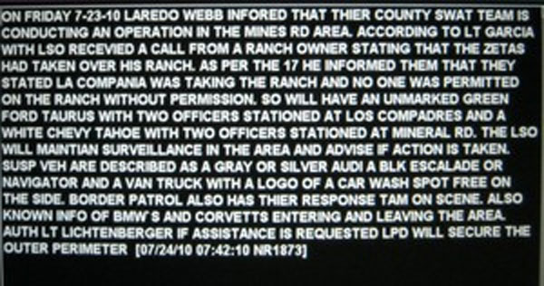 Laredo Police Blotter Los Zetas Ranch Seizures